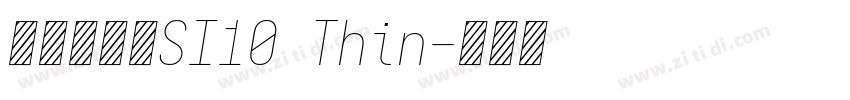 呐喊体字体SI10 Thin字体转换